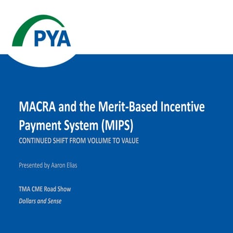 MACRA and the Merit-Based Incentive Payment System (MIPS)