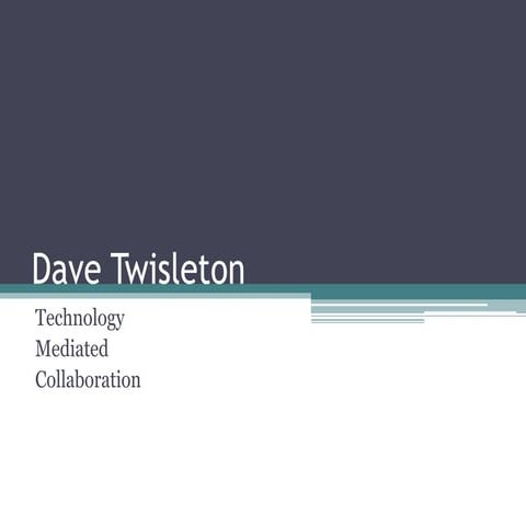 Technology-Mediated Collaboration