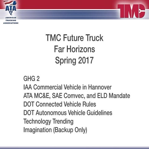 TMC 2017 Spring Far Horizon Future Truck Final