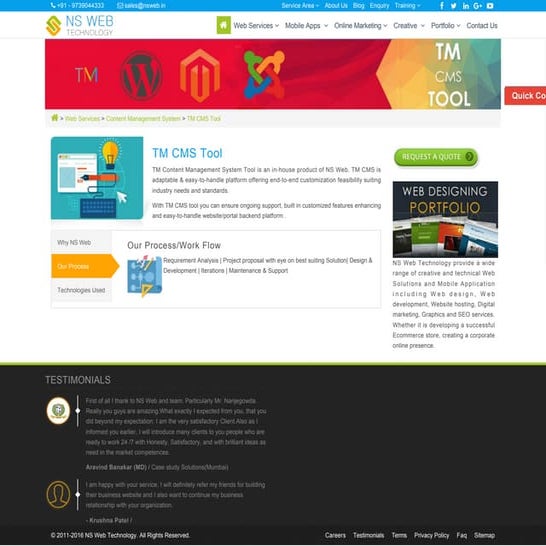 Tm cms tool, tm cms tool development company in bangalore.