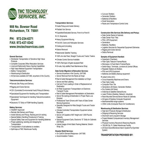 Tmc Technology Services