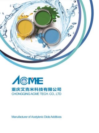 TMDD Additives for Water-based Coatings and Inks - ACME