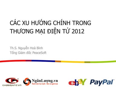 Các xu hướng chính TMĐT 2012