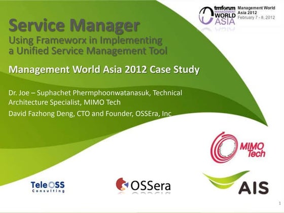 TeleManagement Forum OSSera Case Study - AIS Thailand Service Manager Present...
