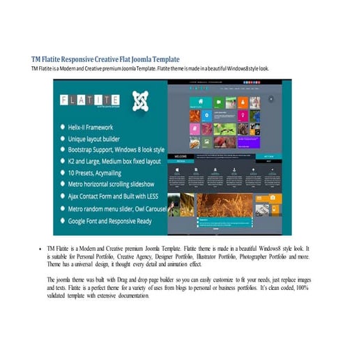 Tm flatite responsive creative flat joomla template