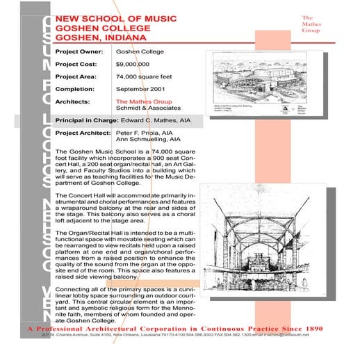 The Mathes Group Marketing Cut Sheets