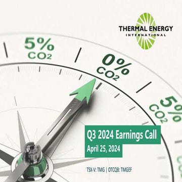 Q3 2024 Earnings Conference Call And Webcast Slides Pptx Stocks And