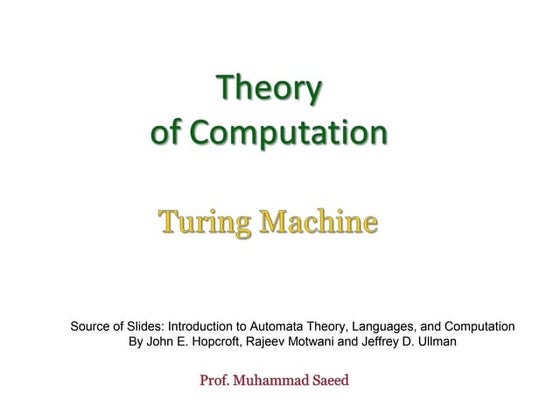 Turing Machine