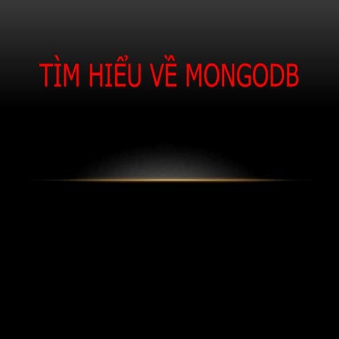 Tìm hiểu về mongodb