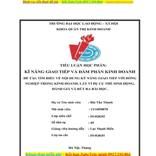 Tìm hiểu về nội dung kỹ năng giao tiếp với đồng nghiệp trong kinh doanh.doc