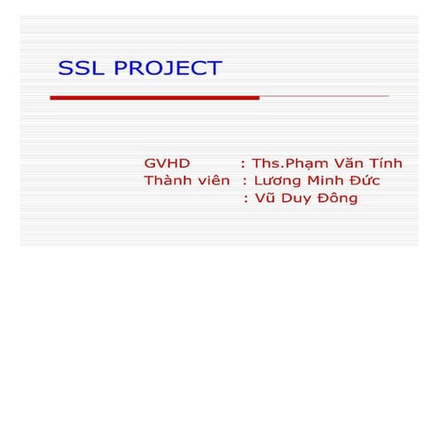 Giao thức bảo mật SSL | PDF