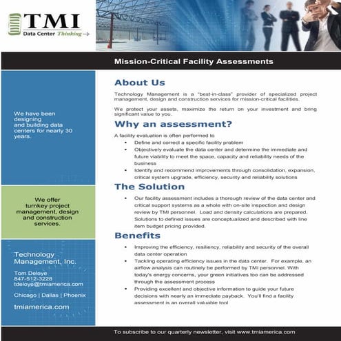TMI Facility Assessments
