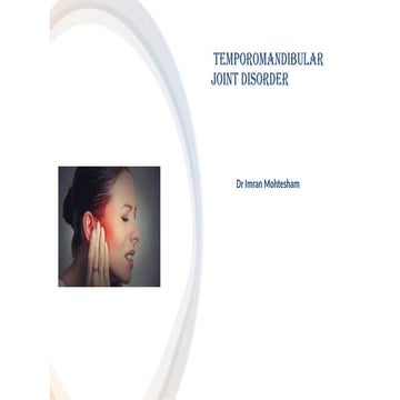Temporomandibular joint disorder | PPT