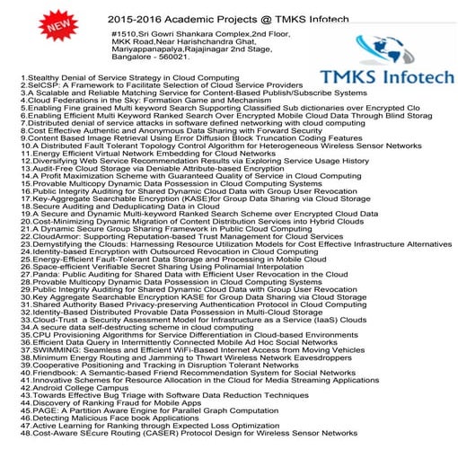 Cloud computing Project Title 2022 | DOCX