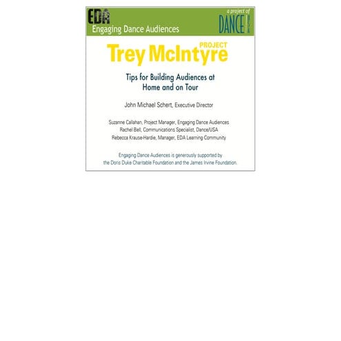 Trey McIntyre Project EDA Webinar