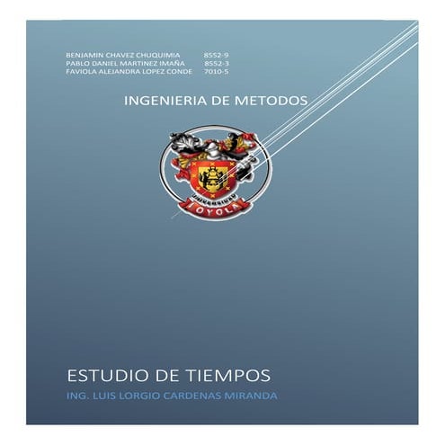  estudio de tiempos