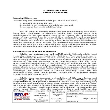 TM PLUS Instructor vs Learner