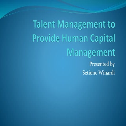 Talent Management to provide HCM