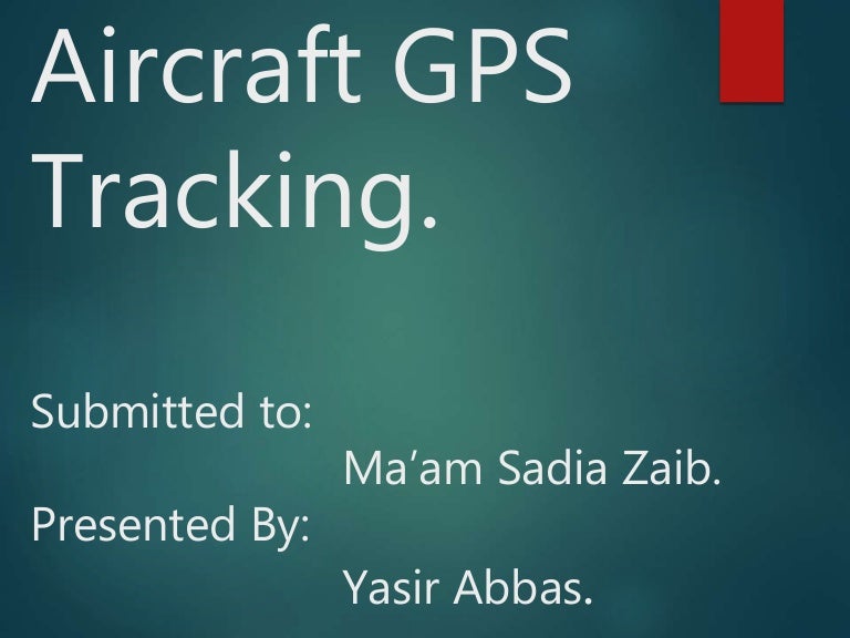 GPS Aircraft Tracking