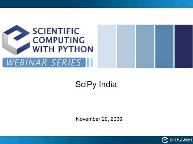 SciPy India 2009
