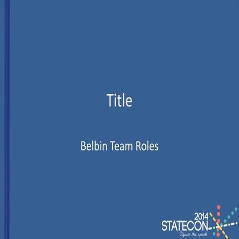 LEAD TMP + TLs [NSW STATECON 2014]