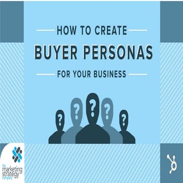 Leading Marketing Consultant explains Buyer Personas