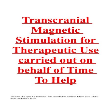 Transcranial Magnetic Stimulation- TMS | PPTX