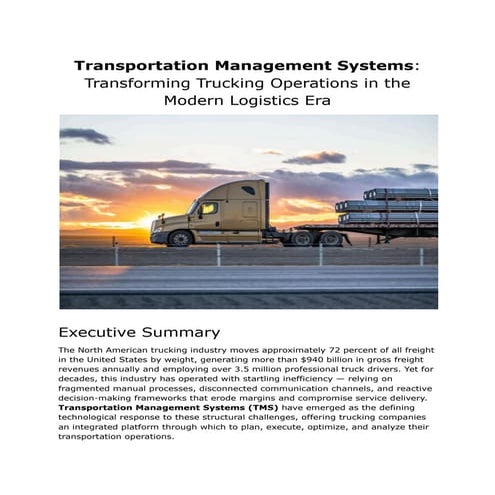 Transportation management system PPT | PPTX