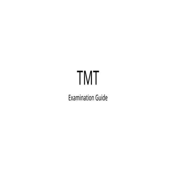 Tmt protocol | PPTX