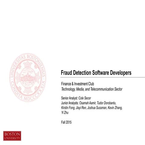 Data Fraud Analytics Industry 