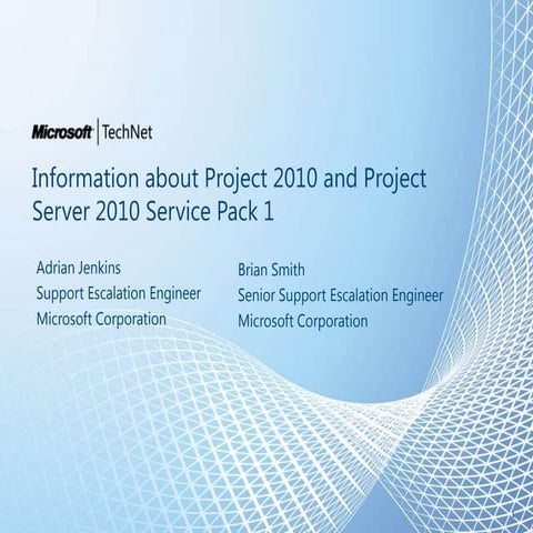 Project e Project Server Service Pack 1