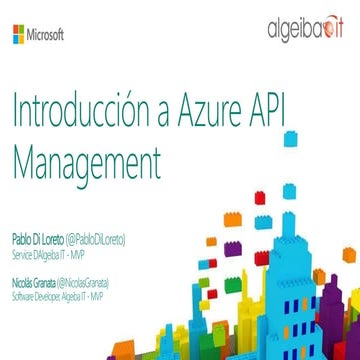 Azure | Introducción a Azure API Management - 11/05/2017