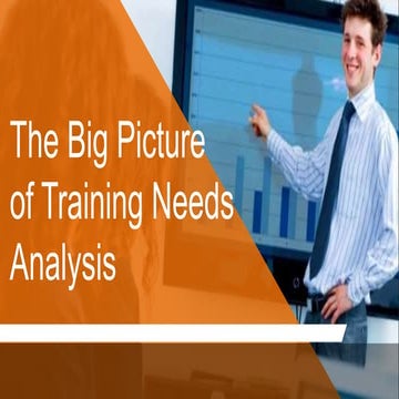 The Big Picture of Training Needs Analysis