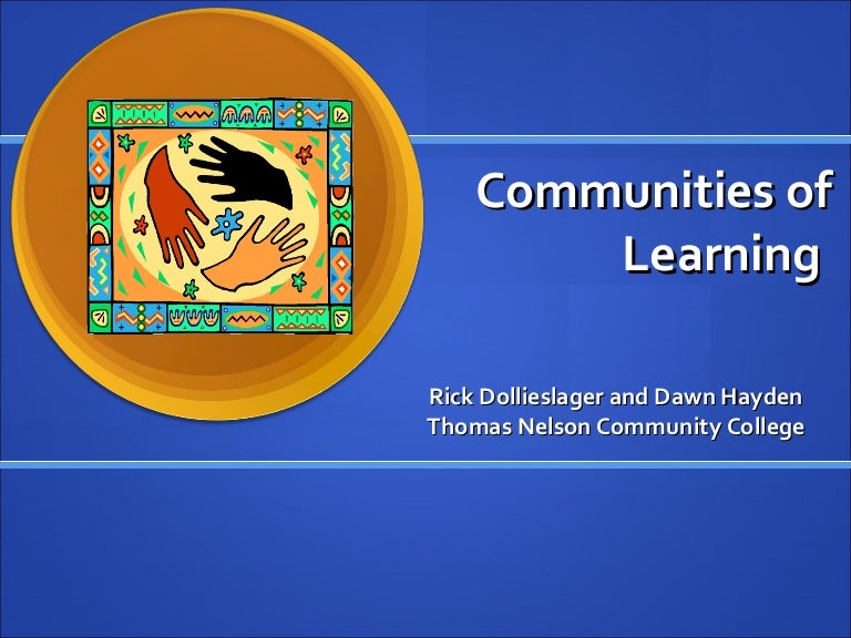 Learning Communities Presentation