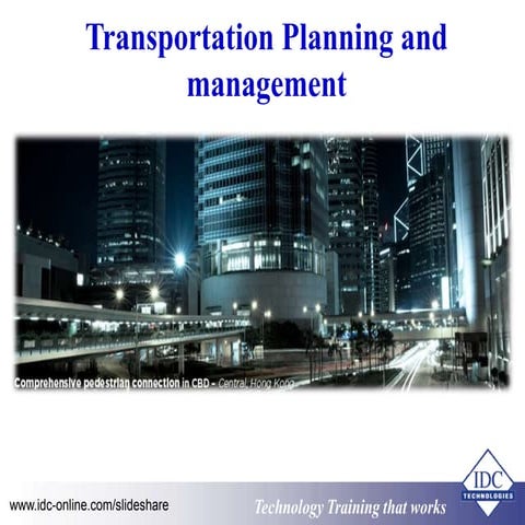 Transportation Planning and Management