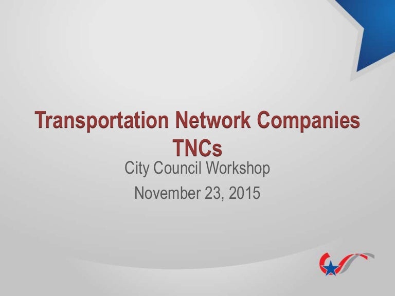 Transportation Network Companies