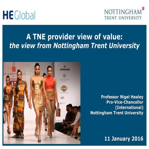 A TNE provider view of value: the view from Nottingham Trent University