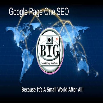 Educational SEO / SEM PowerPoint For Classes, Organizations, Business Meeting...