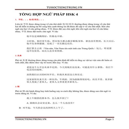 TỔNG HỢP NGỮ PHÁP HSK 4.fdxszxcdxcvffvbf