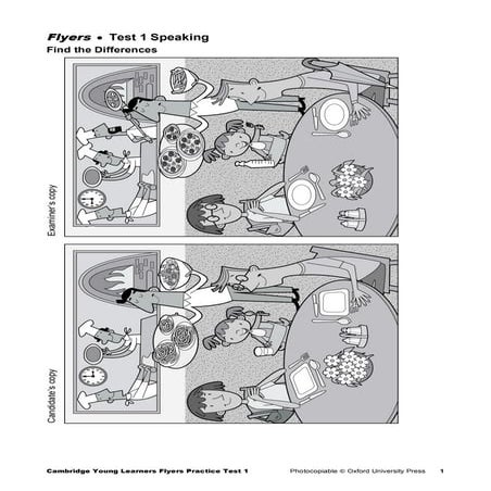 Tổng hợp đề thi flyers speaking test