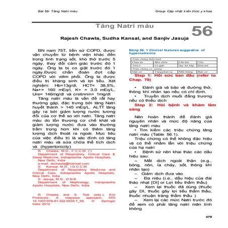 Tăng Natri máu - Evidence-Based Critical Care