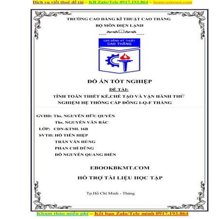 Tính toán thiết kế chế tạo và vận hành thử nghiệm hệ thống cấp đông I-Q-F thẳng.doc
