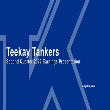 Teekay Tankers Q4-22 Earnings Presentation | PDF