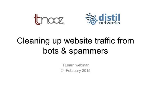 Cleaning up website traffic from bots & spammers