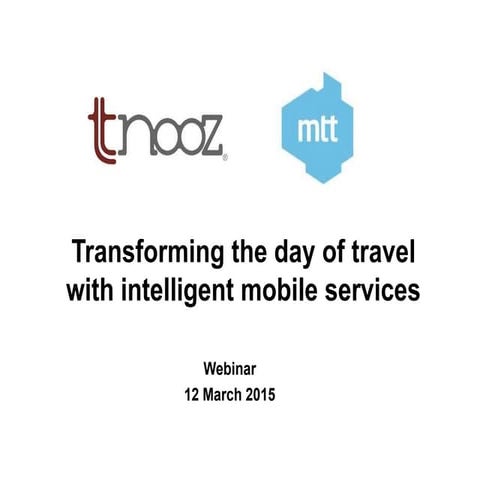 Transforming the day-of-travel experience with mobile services
