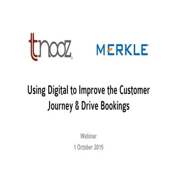 Improving the digital customer journey to drive bookings