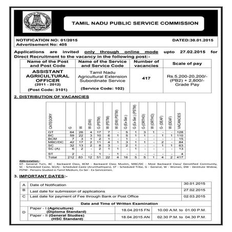 Tnpsc assistant agriculture officer exam guide book