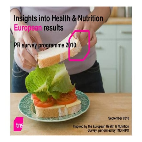 Tns Nipo  European Health & food Study Sept. 2010
