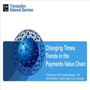 TNS Trends in the Payments Value Chain