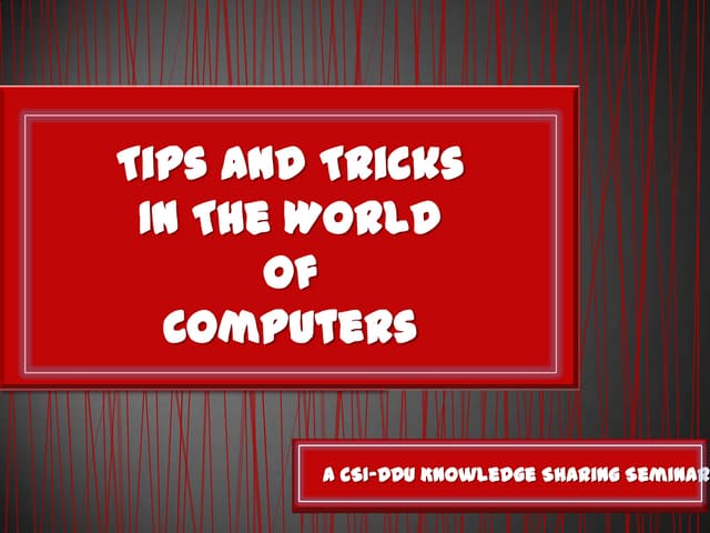 Windows optimization and customization